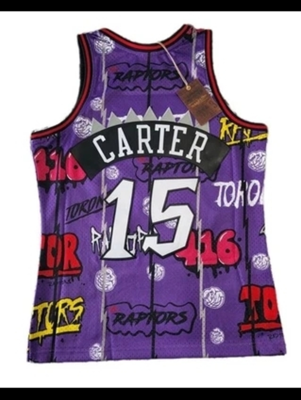 NEW VINCE CARTER Mitchell & Ness Throwback Toronto Raptors Jersey $155